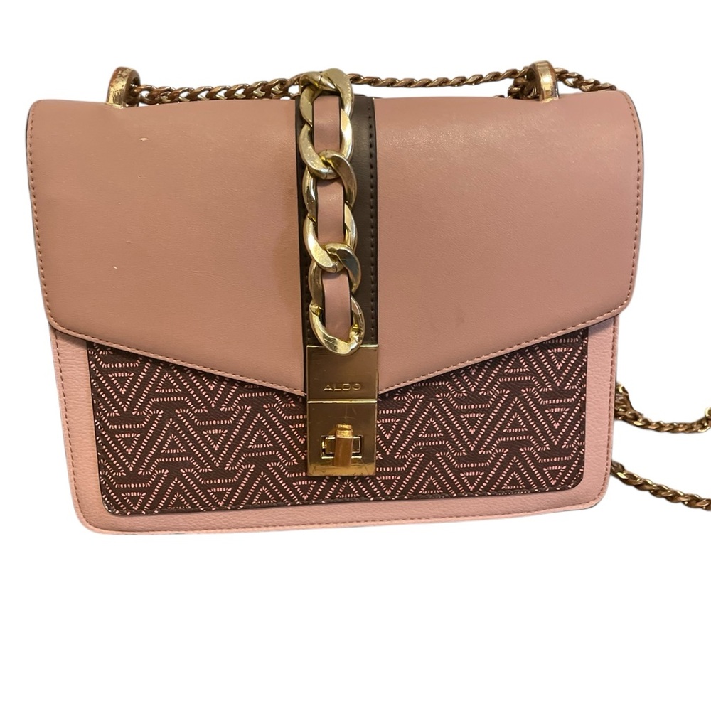 Authentic Aldo Gold Plated Chain Pink Design - Picture 4 of 16